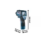Пірометр Bosch Professional GIS 1000C, -40град. до +1000град., .0.2град., IP54, 0.54кг, кейс (0.601.083.301) - зменшене зображення 3