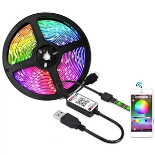 Світлодіодна стрічка Xtrike Me 5050 (Led Chip) Bluetooth, App Control, 3m (HT-5050B3) зображення 1