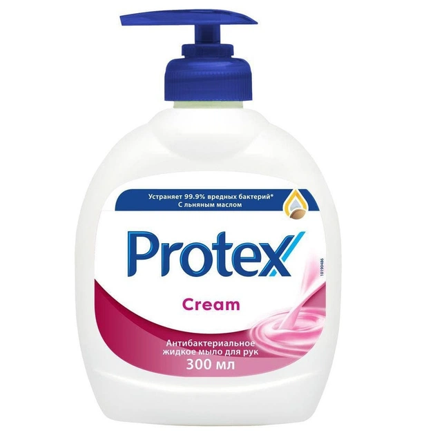 Рідке мило Protex Cream Антибактеріальне 300 мл (8693495040136) - изображение 1
