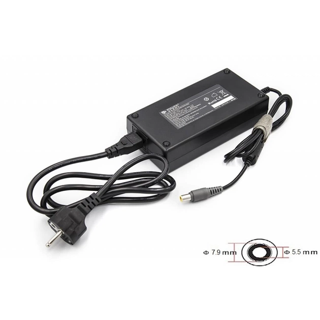 Блок питания к ноутбуку PowerPlant IBM/LENOVO 220V, 20V 170W 8.5A (7.9*5.5) (IB170H7955) - изображение 1