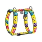 Шлея для собак WAUDOG Nylon з QR-паспортом анатомічна H-подібна "Мохнаті монстри" пластиковий фастекс XL (323-4050) - зменшене зображення 1