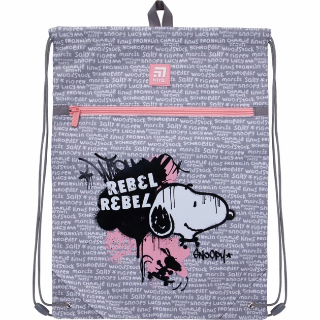 Сумка для взуття Kite Education Snoopy з кишенею (SN21-601L) - зображення 1