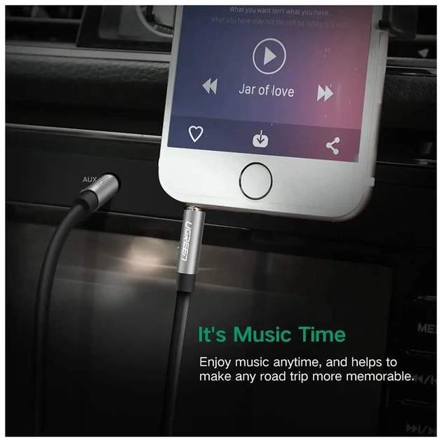 Кабель мультимедійний 3.5mm M to 3.5mm M 1.0m AV119 black Ugreen (10733) - picture 6