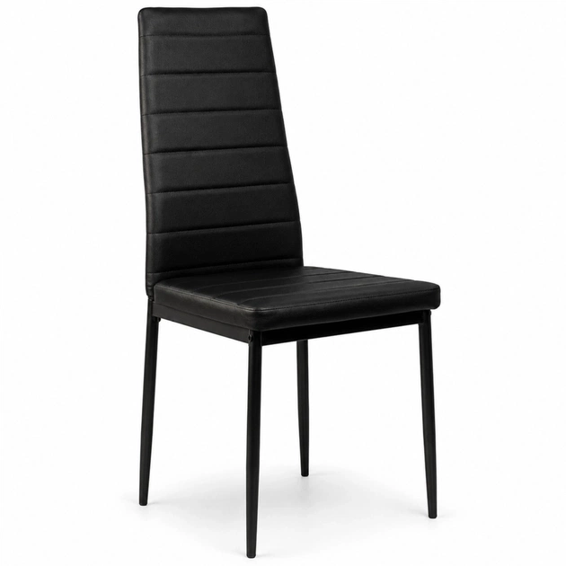 Кухонный стул Примтекс плюс Стілець Примтекс Плюс Luma black D-5 екошкіра чорний (Luma black D-5) - изображение 1