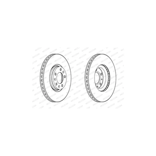 Гальмівний диск FERODO DDF2156C зображення 1