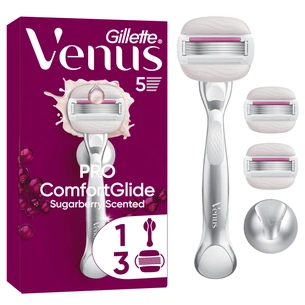 Бритва Gillette Venus PRO ComfortGlide Sugarberry Scented з 3 змінними картриджами + Гачок (8700216970020) зображення 1