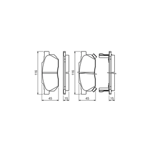 Гальмівні колодки Bosch 0 986 490 440 зображення 1