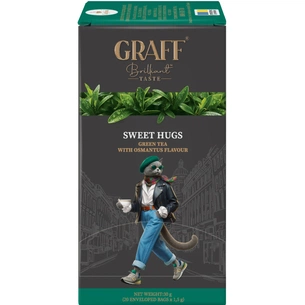 Чай Graff Osmanthus Зеленый байховый 20 пакетиков х 1.5 г (4820279610559) изображение 1