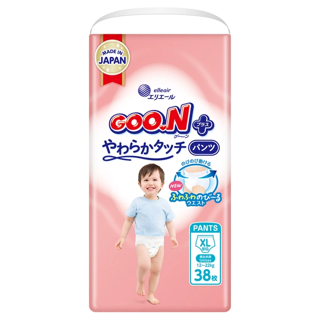 Підгузки GOO.N Plus труси 12-22 кг Розмір XL 38 шт (21001512) - зображення 1