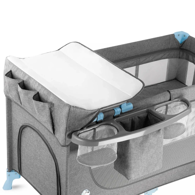 Ліжечко Kinderkraft манеж з пеленатором Joy Blue (5902533911288) - изображение 10
