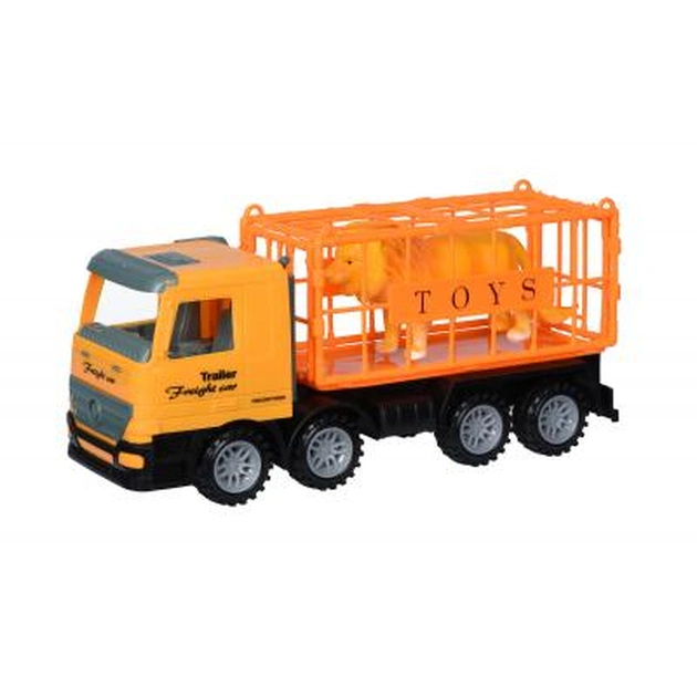 Спецтехніка Same Toy инерционный Super Combination Грузовик желтый для перевозки (98-83Ut) - изображение 1