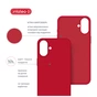 Чохол до мобільного телефона Intaleo SoftShell Apple iPhone 16 Red (1283126609190) - зменшене зображення 5