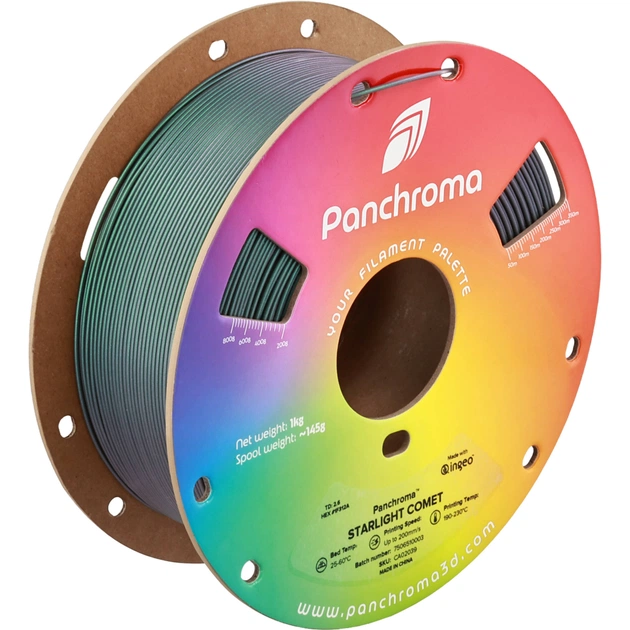 Пластик для 3D-принтера Polymaker PLA PANCHROMA STARLIGHT 1,75mm 1kg COMET (CA02039) - изображение 1