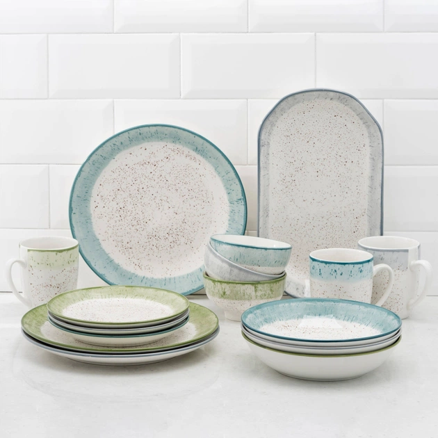 Чашка Ardesto Siena, 360мл, порцеляна, біло-зелена (AR2936SWG) - picture 8