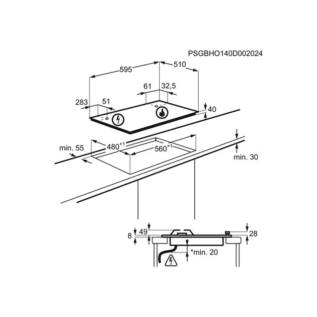 Варочна поверхня Electrolux KGS64562SX - picture 12
