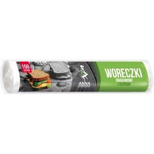 Пакети для продуктів Anna Zaradna для сніданків з кліпсами 18х28 см 150 шт. (5903936010738) зображення 1