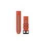 Ремінець до смарт-годинника Garmin epixPRO (g2), 20mm QuickFit Fl Red/Grpht Silicone (010-13279-04) - зменшене зображення 1