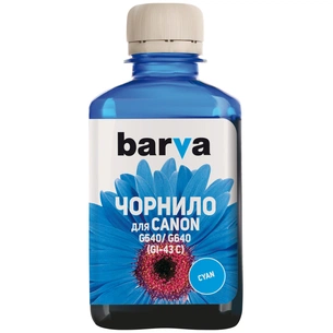 Чорнило Barva Canon GI-43 180 мл, cyan (CGI43-848) зображення 1