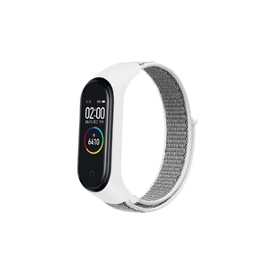 Ремінець до фітнес браслета BeCover Nylon Style для Xiaomi Mi Smart Band 7 White-Gray (707663) зображення 1