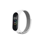 Ремінець до фітнес браслета BeCover Nylon Style для Xiaomi Mi Smart Band 7 White-Gray (707663) - зменшене зображення 1