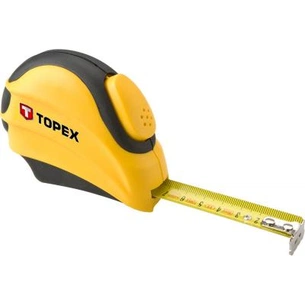 Рулетка Topex сталева стрічка, 7,5 / 25 мм (27C387) зображення 1