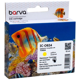 Картридж Barva Epson T0924/T1084 (C13T10844A10) 490ст, yellow (IC-0924) зображення 1