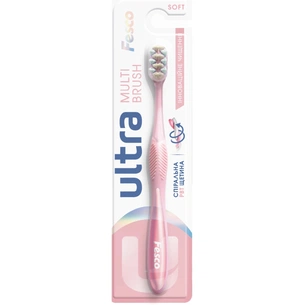 Зубна щітка Fesco Ultra Multi Brush Soft Рожева (4820204702090) изображение 1