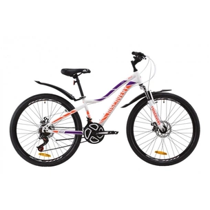 Велосипед Discovery 26" KELLY AM DD рама-16" St 2020 біло-фіолетовий з помаранчевим (OPS-DIS-26-259) зображення 1