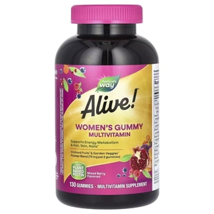 Мультивітамін Nature's Way Мультивітаміни для жінок, смак ягід, Alive! Women's Gummy Multivitam (NWY-11536) зображення 1