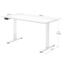Комп'ютерний стіл Mealux PowerDesk Duo White (EVO-242 Duo W/W) - зменшене зображення 2
