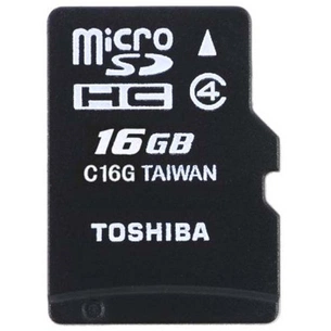 Карта пам'яті Toshiba 16Gb microSDHC class 4 (SD-C16GJ(6A) зображення 1