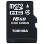 Карта пам'яті Toshiba 16Gb microSDHC class 4 (SD-C16GJ(6A) - зменшене зображення 1