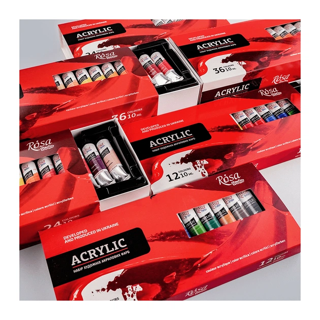 Акрилові фарби Rosa Studio 24 кольорів 10 мл (4823098538110) - picture 6