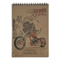 Блокнот Buromax spiral top, А5, 80sheets, KRAFT, square, perforation (BM.2471) - зменшене зображення 3
