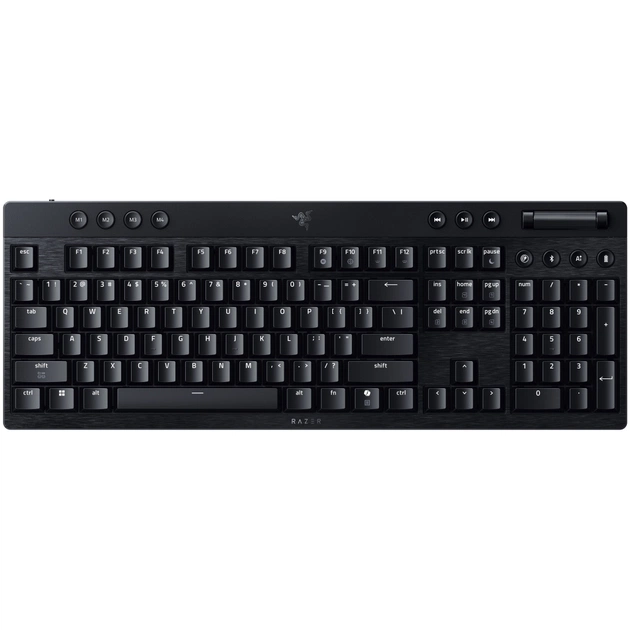 Клавіатура Razer BlackWidow V4 Low-Profile Wireless/Bluetooth/USB Green switch UA Black (RZ03-05270100-R3M1) - зображення 8