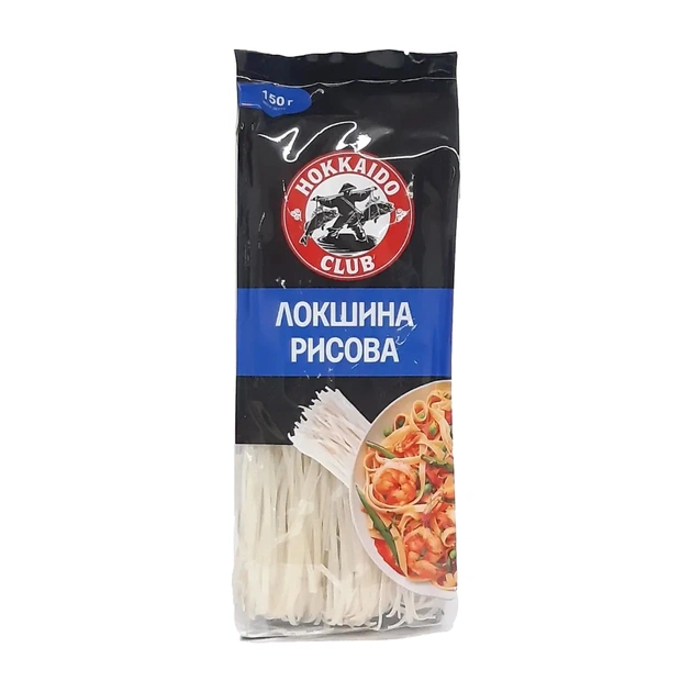 Макарони Hokkaido Club Вермішель Локшина рисова 150 г (4820172443384) - picture 1