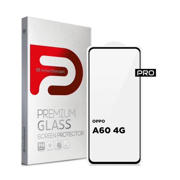 Стекло защитное Armorstandart Pro OPPO A60 4G Black (ARM78605) - изображение 1