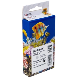 Картридж Barva Canon CLI-65LGY (4222C001) 140sh, light gray (IC-65LGY) зображення 1