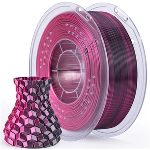 Пластик для 3D-принтера ELEGOO PLA Silk 1кг, 1.75мм, black red (50.203.0335) зображення 1