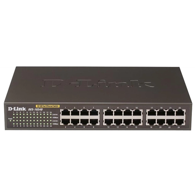 Комутатор мережевий D-Link DES-1024D (DES-1024D/G1A) - зображення 1