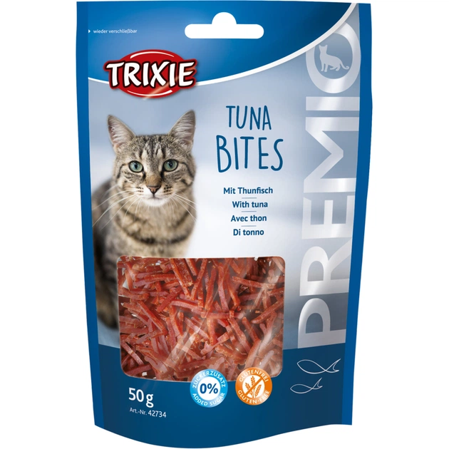 Лакомство для котов Trixie Premio Tuna Bites тунец 50 г (4011905427348) - изображение 1