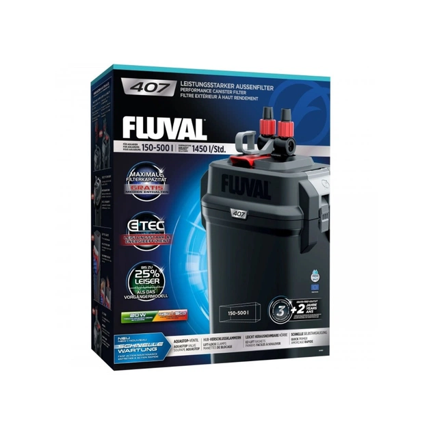 Фільтр для акваріума Fluval 407 зовнішній 150-500 л (15561104500) - picture 1