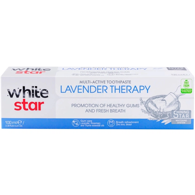 Зубная паста White Star Lavender Therapy 100 мл (3800237400331) - изображение 1