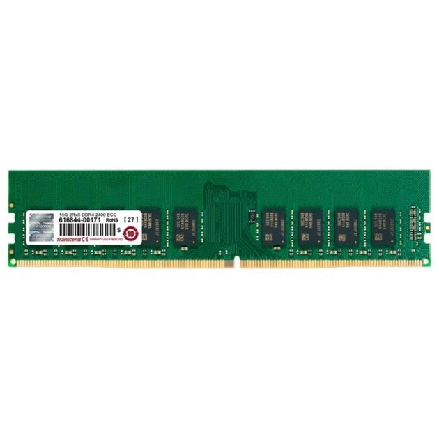 Модуль пам'яті для сервера DDR4 8GB ECC UDIMM 2400MHz 1Rx8 1.2V CL17 Transcend (TS1GLH72V4B) - изображение 1