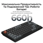 Клавіатура Keychron V1 Ultra Keychron Red Switch RGB UA Black (V1U-D1-UA) - зменшене зображення 11