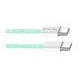Дата кабель USB-C to USB-C 1.0m 60W 3.0А green ColorWay (CW-CBPDCC061-G) - preview 3