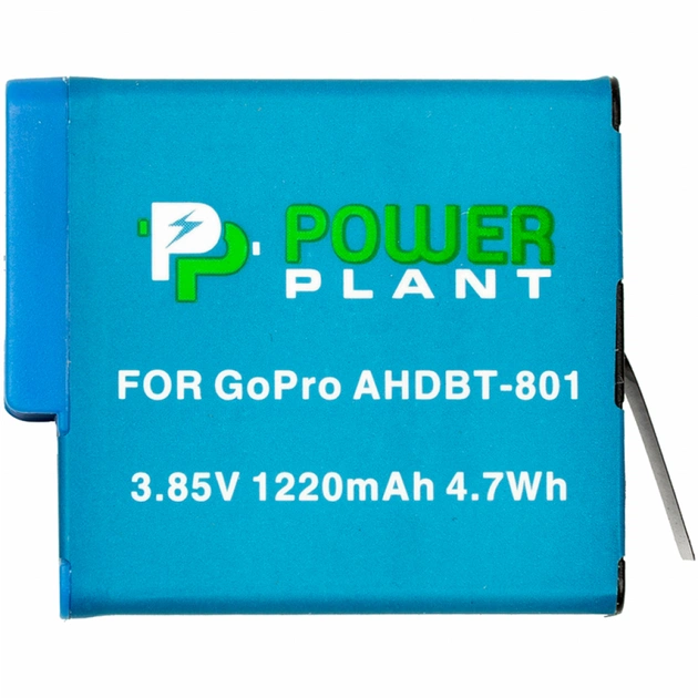 Аккумулятор к фото/видео PowerPlant GoPro AHDBT-801 1220mAh (декодирован) (CB970377) - изображение 1