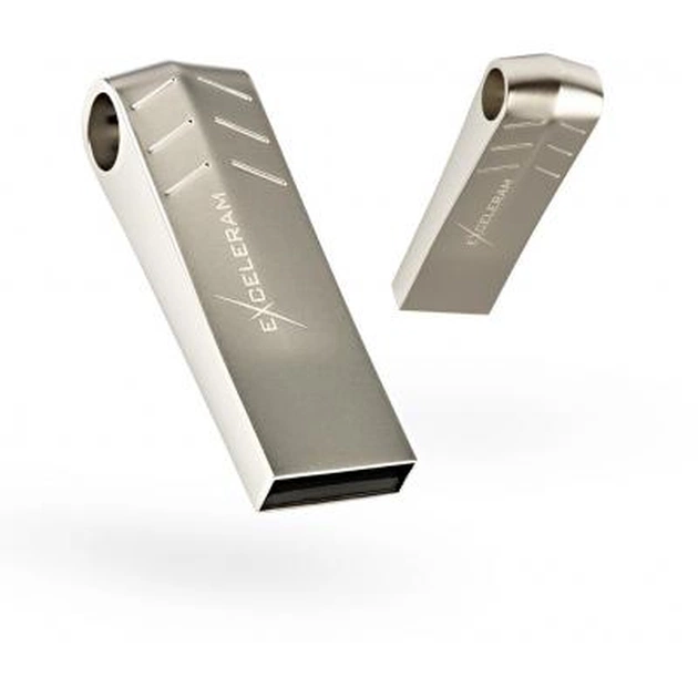 USB флеш накопичувач eXceleram 16GB U4 Series Silver USB 2.0 (EXP2U2U4S16) - изображение 1
