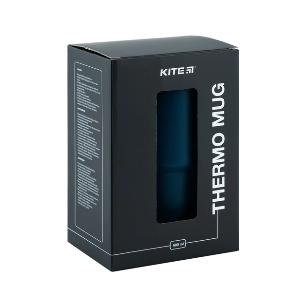 Термокружка Kite з ручкою 600 мл смарагдова (K24-1207-2) - зображення 8