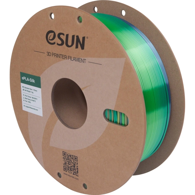 Пластик для 3D-принтера eSUN ePLA-Silk 1,75mm 1kg FOREST (EPLA-SILK-P175FO1) - изображение 1